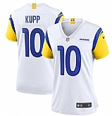 Women's Los Angeles Rams #10 Cooper Kupp White Vapor Untouchable Limited Stitched Jersey(Run Small) Dzhi,baseball caps,new era cap wholesale,wholesale hats